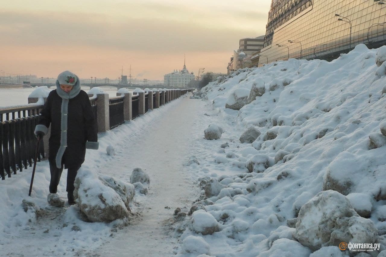 Петроградка в снегу