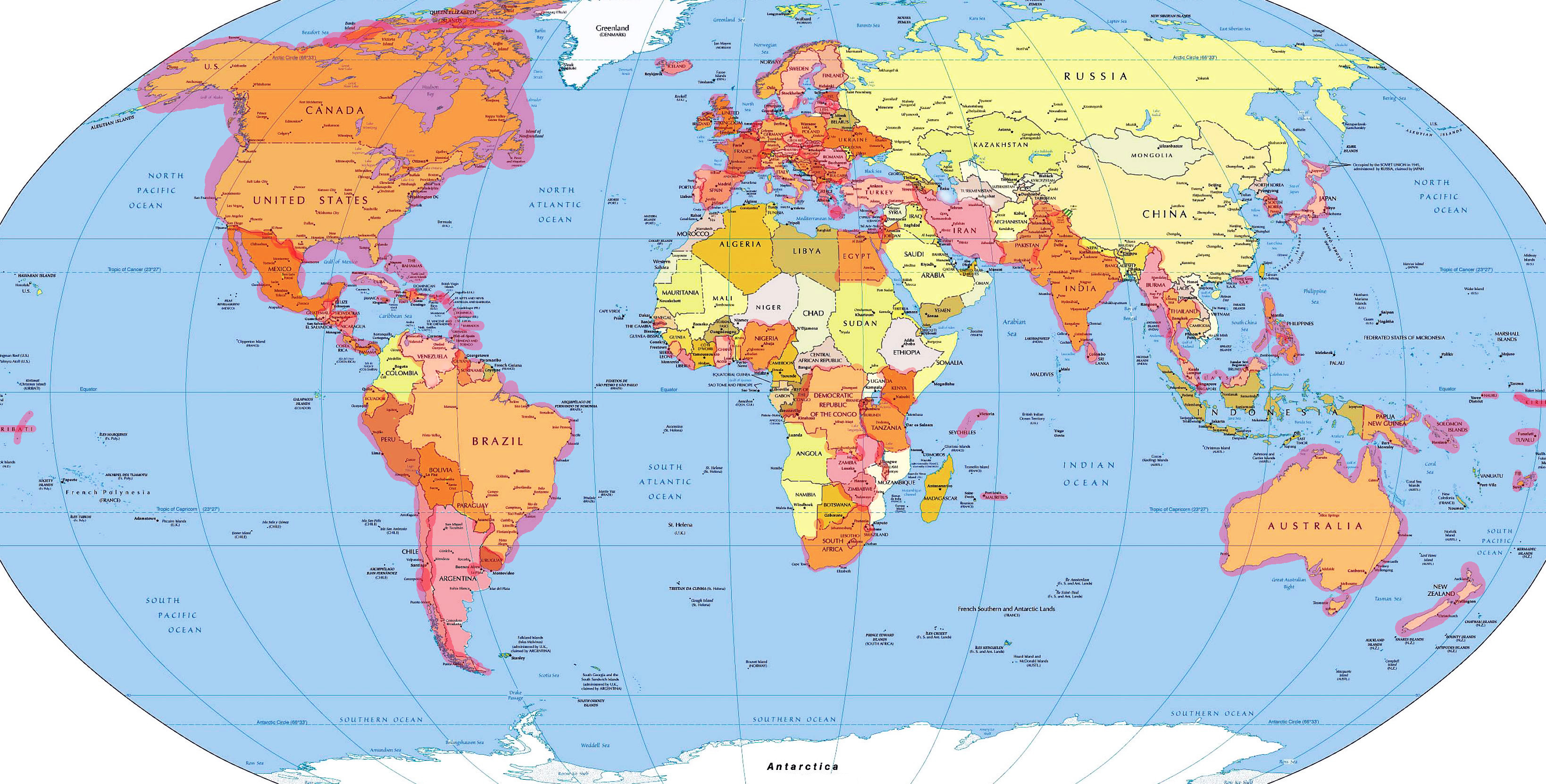 фото карты городов мира