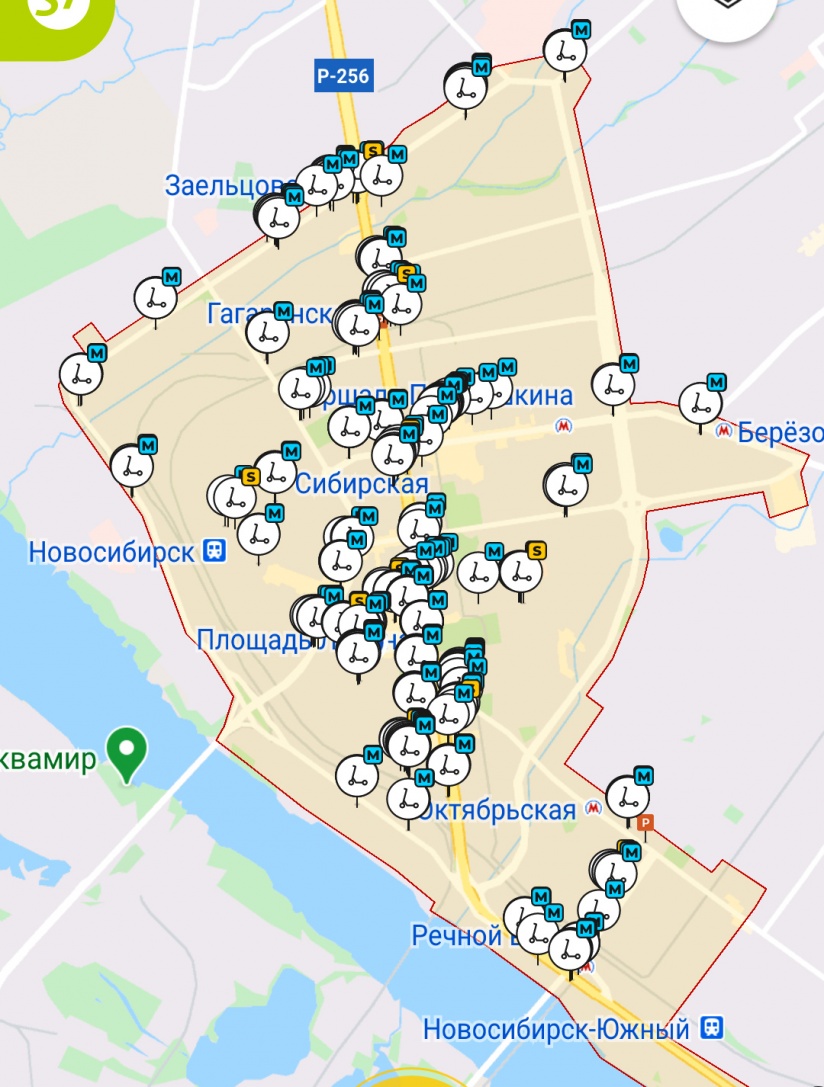 Карта парковок whoosh москва