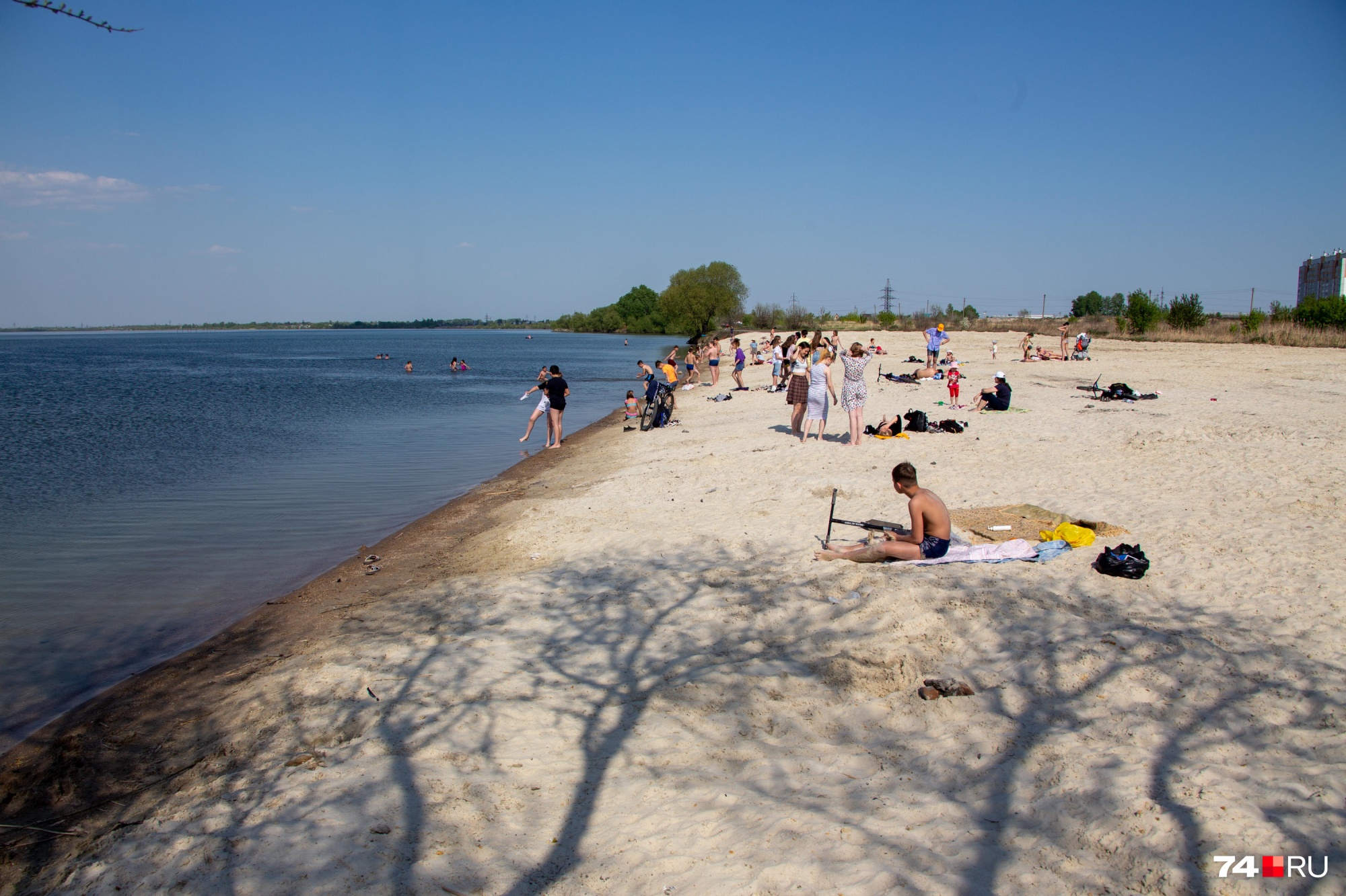 Озеро Смолино Челябинск пляж