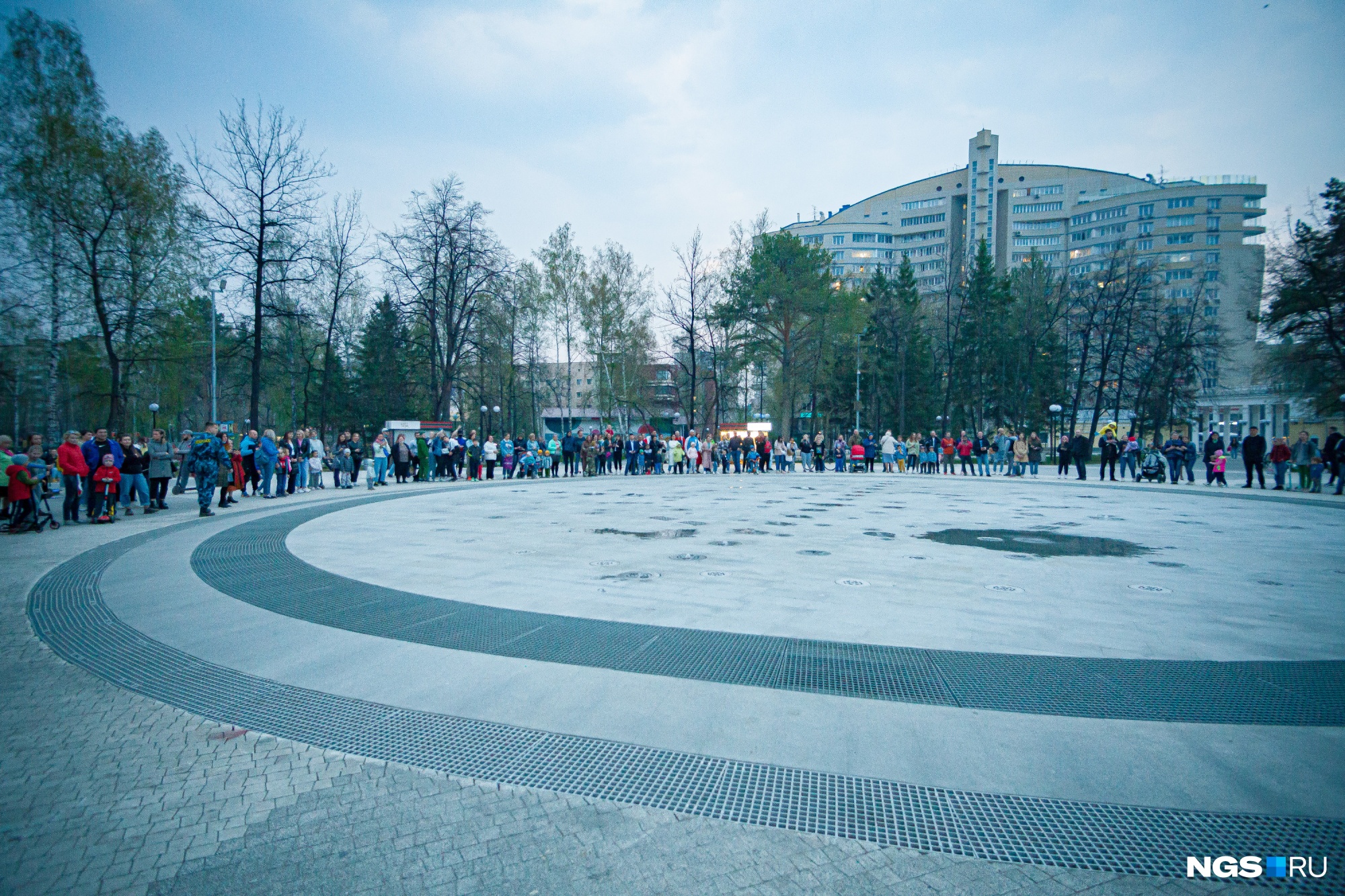 Новосибирск Центральный парк фонтан 2022