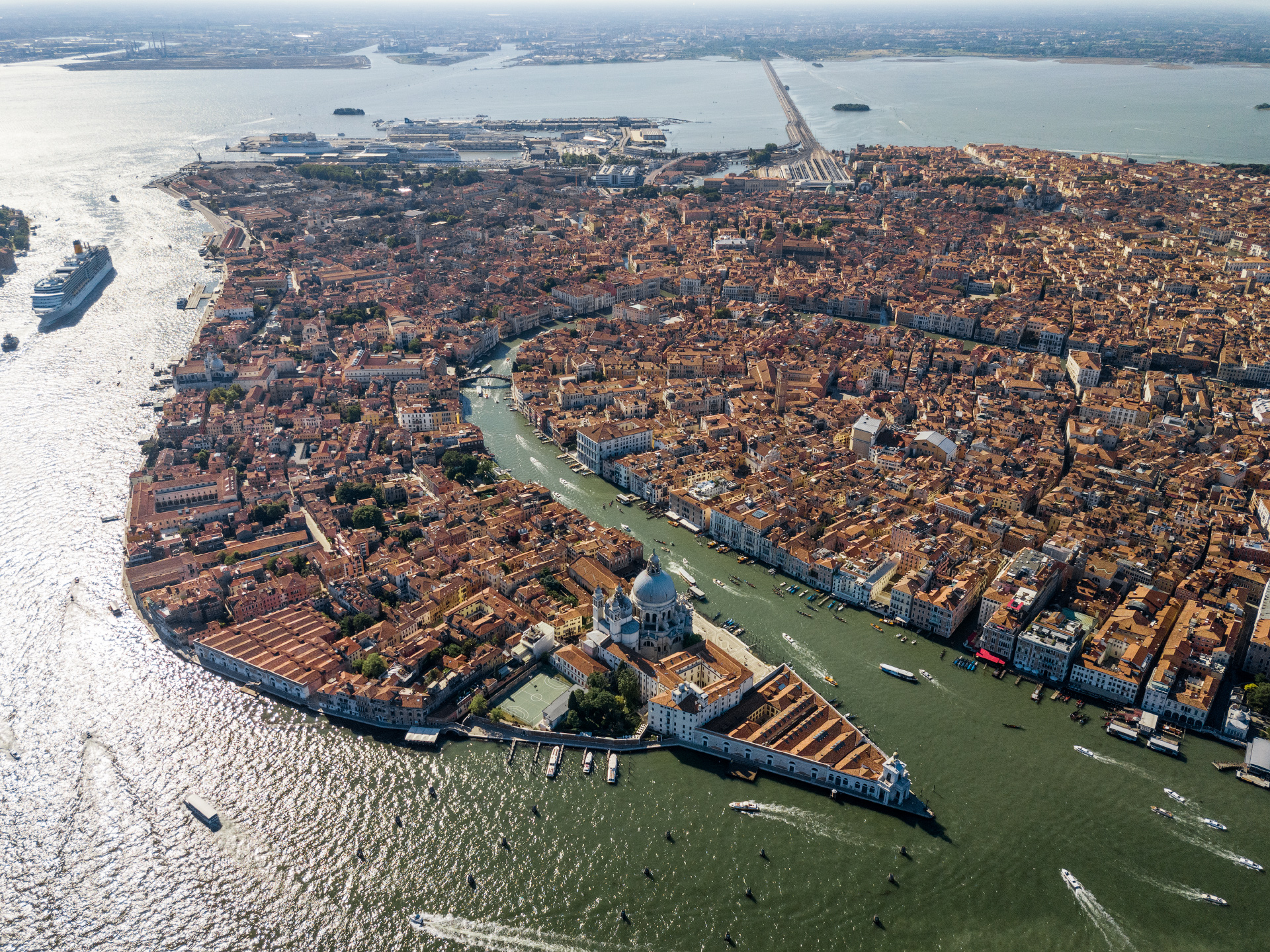 Италия Венеция с высоты птичьего