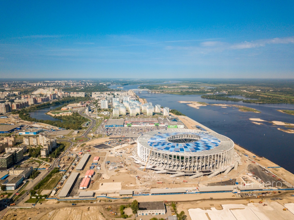 Набережная у стадиона Нижний Новгород