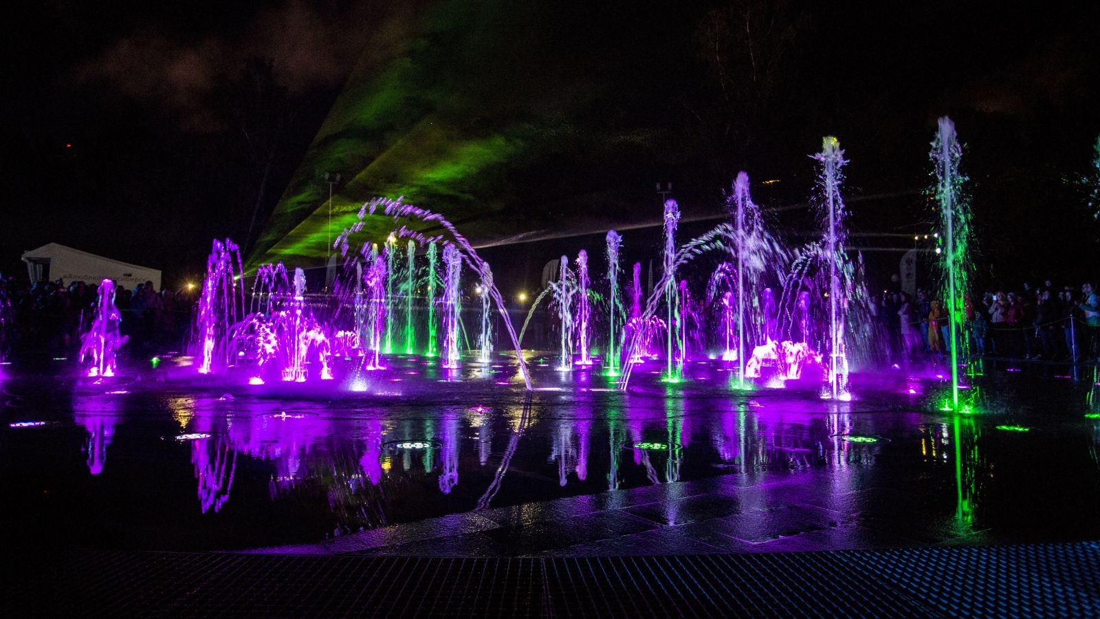 Центральный парк Новосибирск фонтан