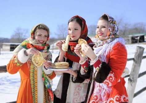 Блины, чучело зимы, народные песни на земле древних шаманов
