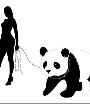 Панда собирает в круг ремикс. Панда трафарет. Панда с бабочкой рисунок. Рисунок Панда с магнитофоном. Панда в очках рисунок.