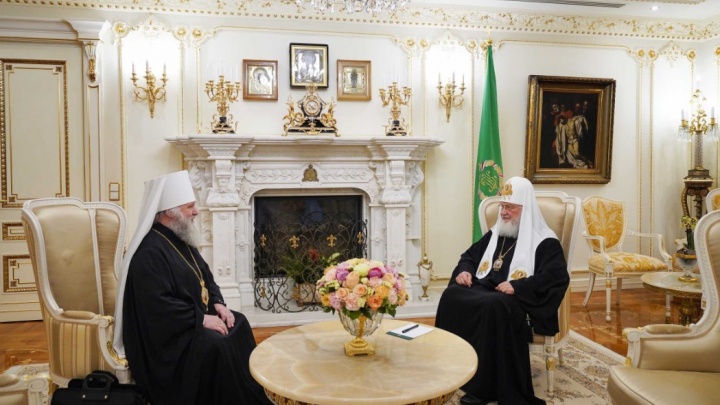 Патриарх Московский и всея Руси Кирилл встретился с митрополитом Ханты-Мансийским и Сургутским Павлом