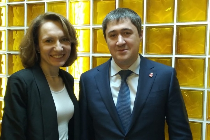 Анастасия Гилева обсудила планы по работе организации с Дмитрием Махониным