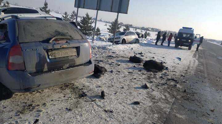 В Челябинской области возбудили уголовное дело после массовой аварии с двумя жертвами на трассе