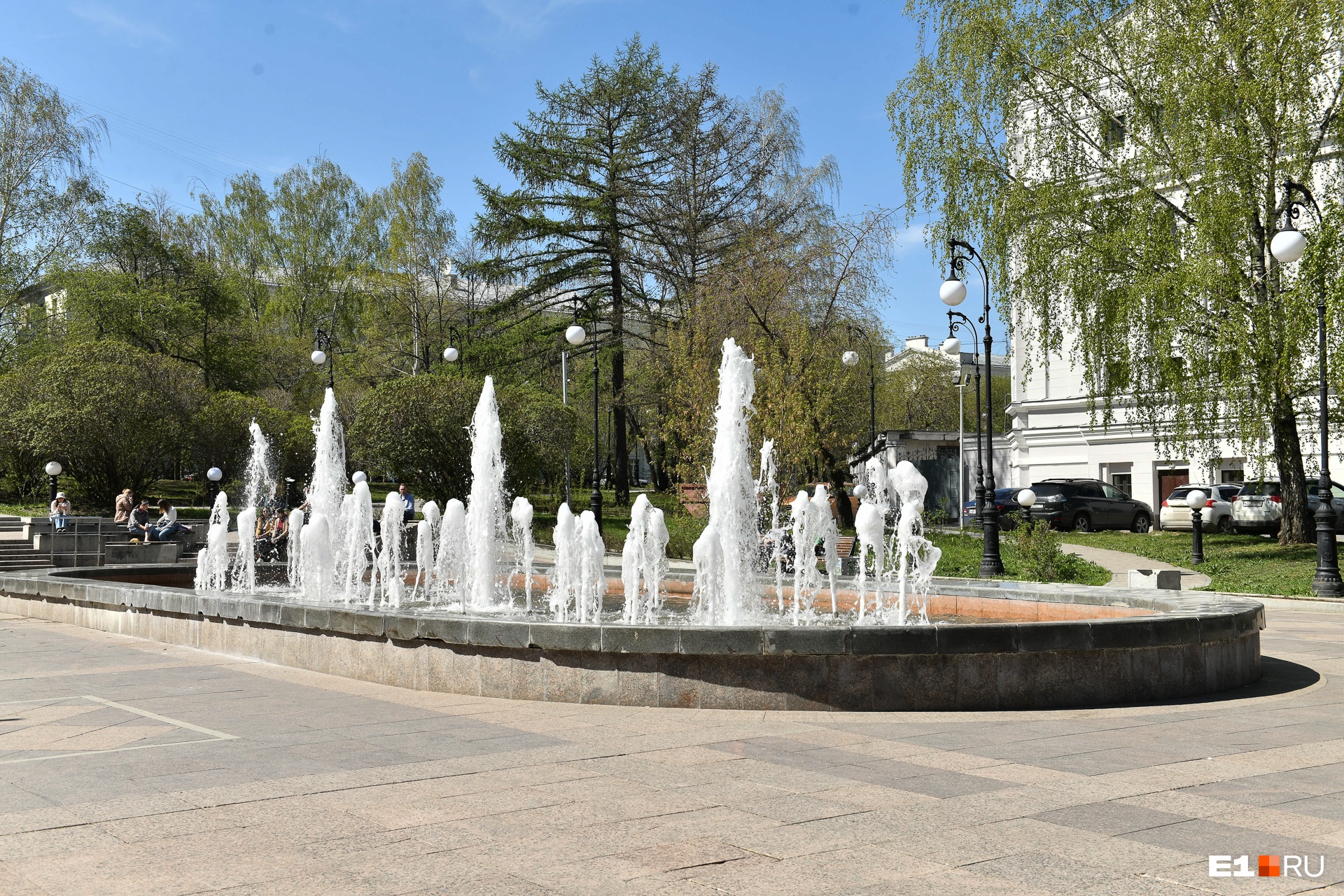 В Екатеринбурге уже две недели как работают фонтаны