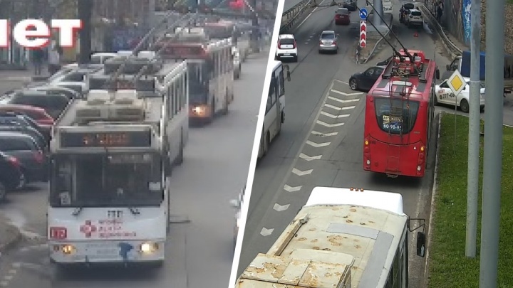 В Ярославле из-за ДТП на крупном проспекте парализовало движение троллейбусов