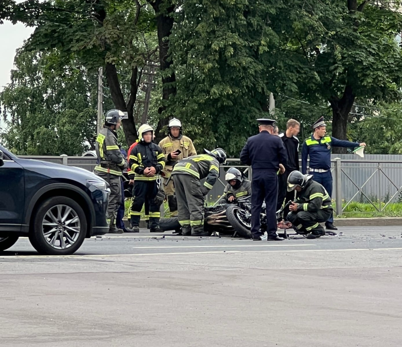 Мотоциклист серьезно пострадал в ДТП с автобусом на Выборгском шоссе |  01.08.2022 | Санкт-Петербург - БезФормата