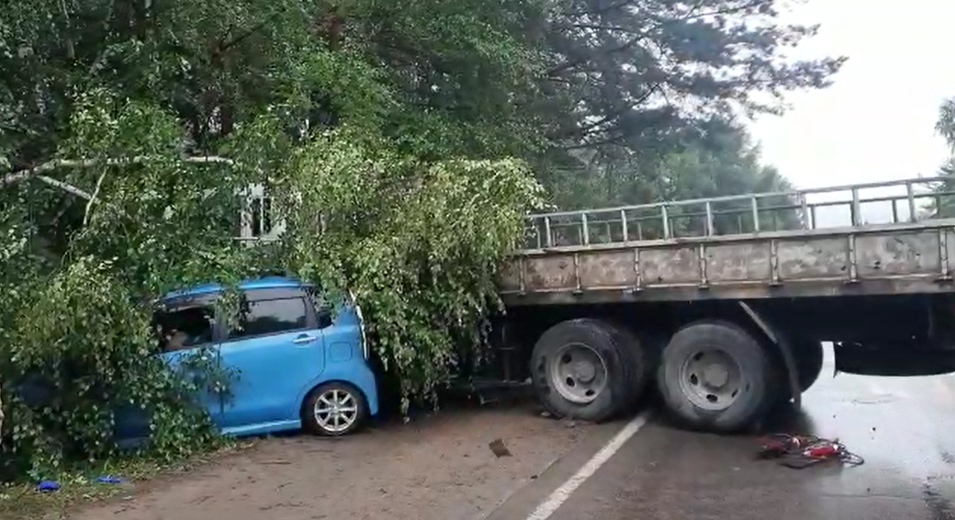 Два человека погибли в ДТП с грузовиком и легковушкой в Ангарске