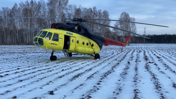 В Тюменской области аварийную посадку совершил вертолет Ми-8