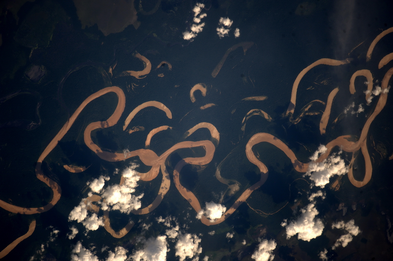 Реки Боливии сверху похожи на гигантских червей