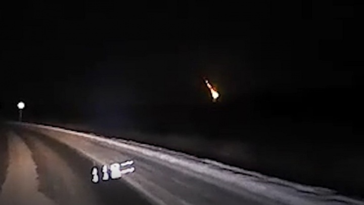 В Пермском крае заметили яркий метеор. Видео