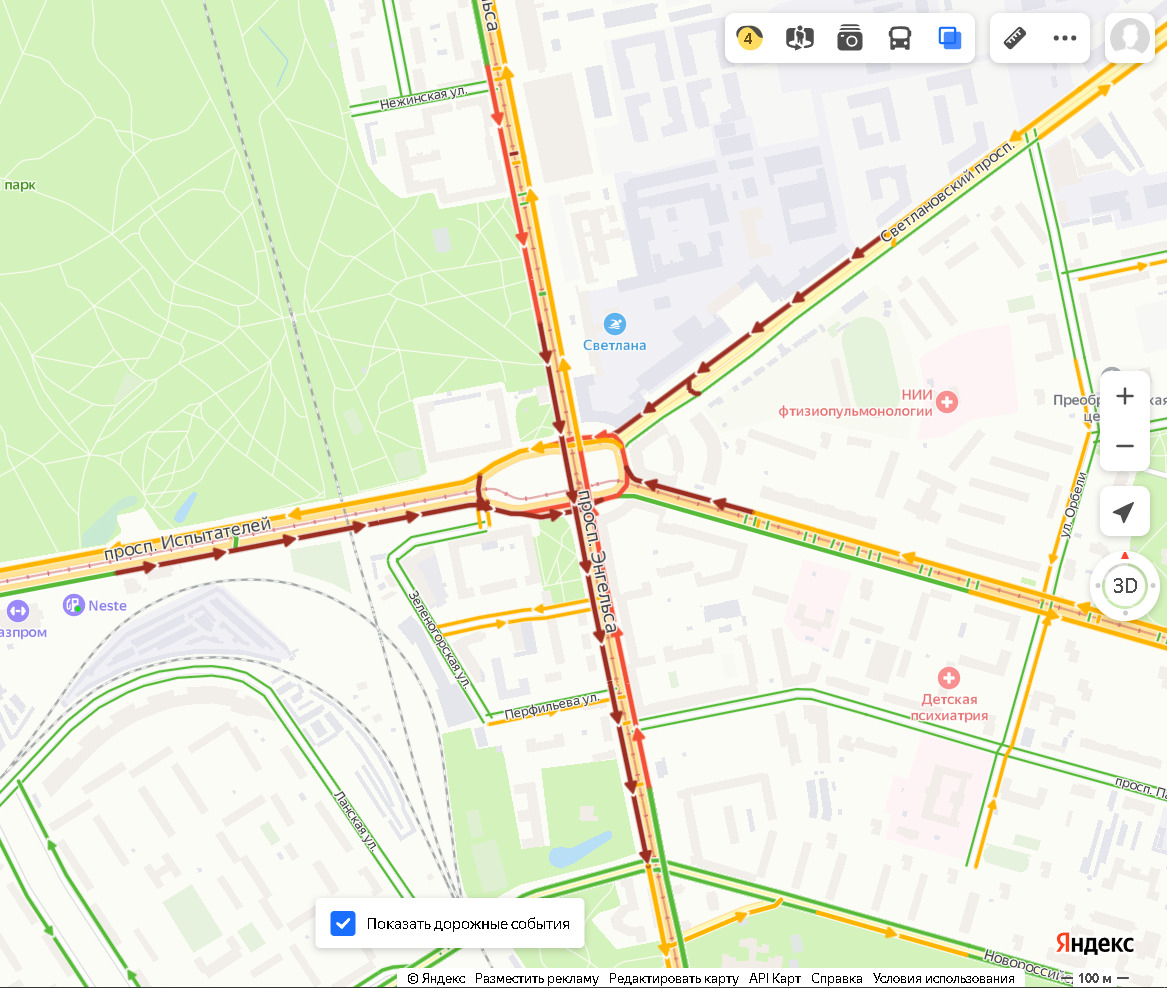 Спб карта светлановский проспект