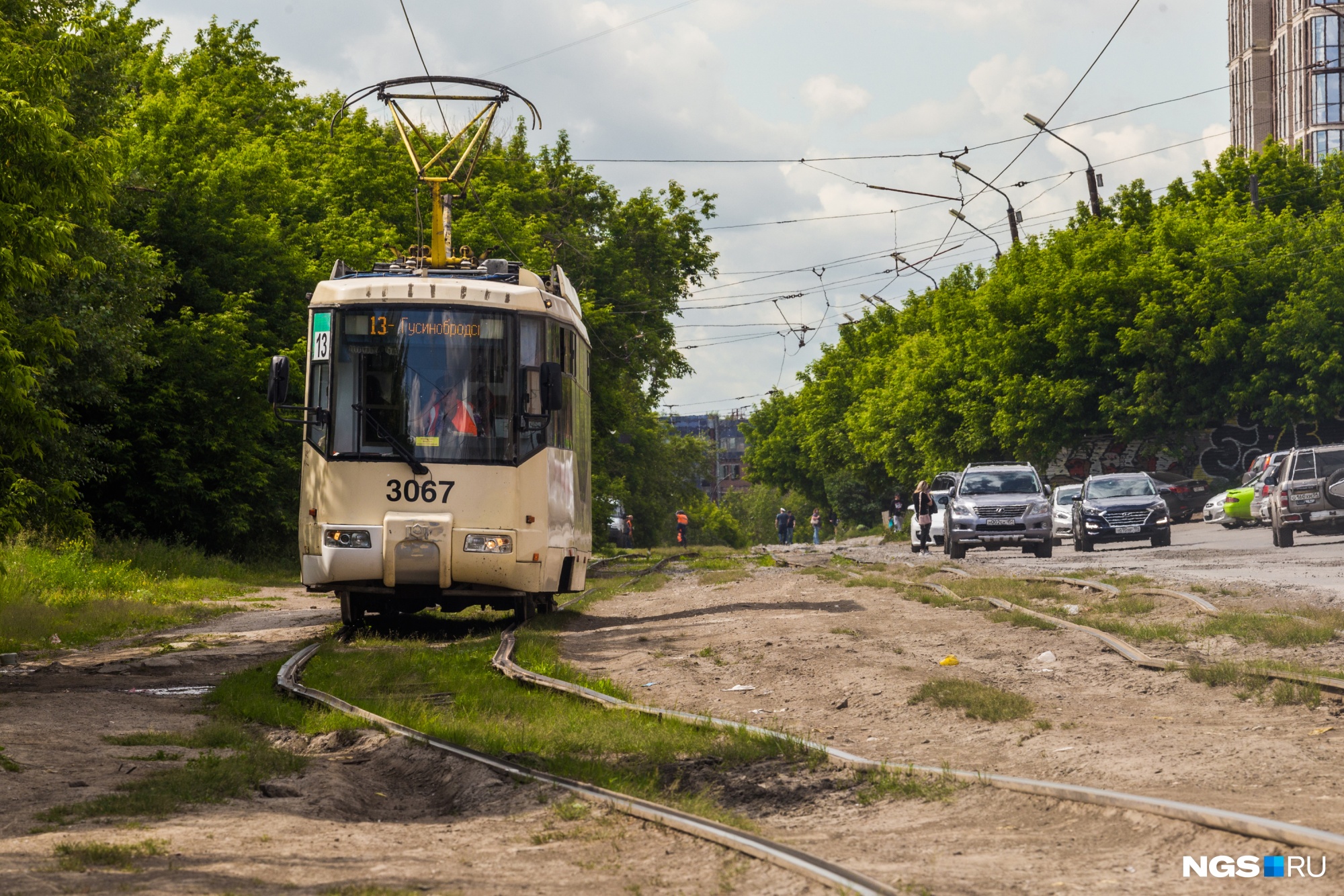 В Новосибирске легендарный трамвай № 13 поменял свой путь из-за закрытия двух маршрутов
