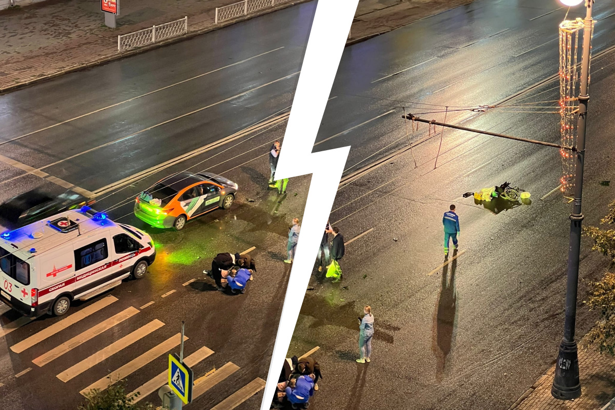 В центре Екатеринбурга каршеринговый автомобиль сбил инвалида-колясочника