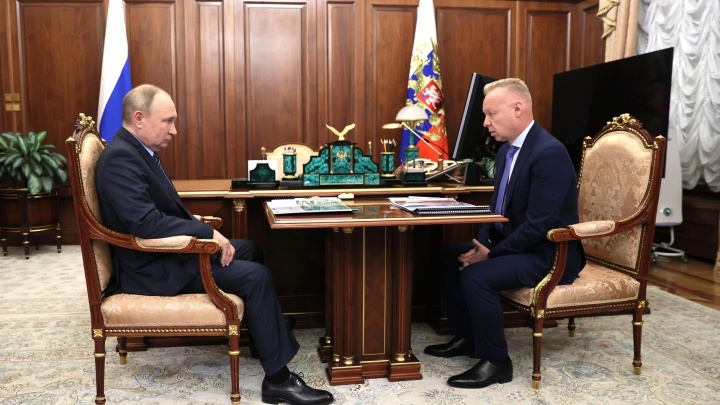Президент РФ Владимир Путин провел рабочую встречу с Дмитрием Мазепиным