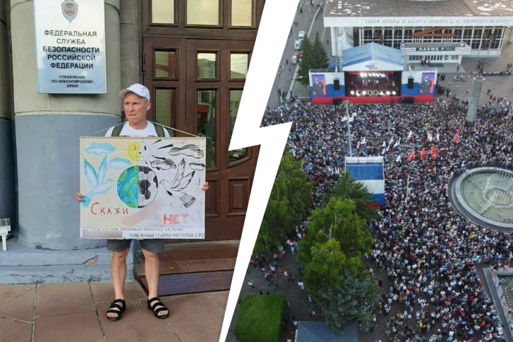 Через 10 дней после массового концерта в центре задержали одиночного пикетчика Через 10 дней после массового концерта в центре задержали одиночного пикетчика