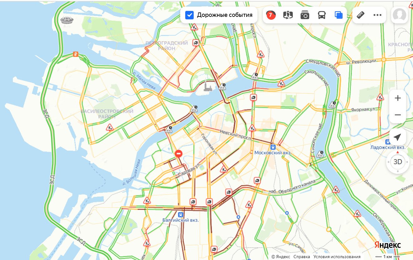 мосты санкт петербурга карта