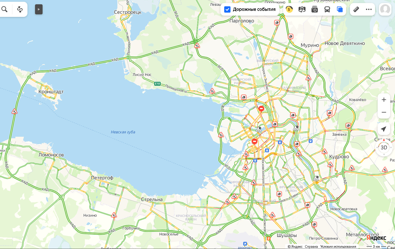 мосты санкт петербурга карта