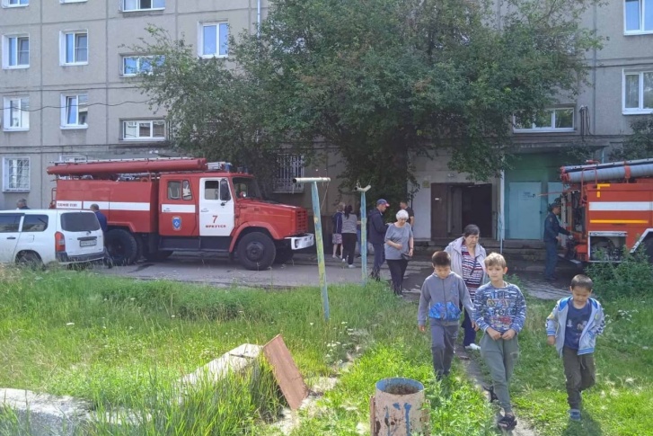 Пожар произошел на улице Розы Люксембург в Иркутске утром 24 июля