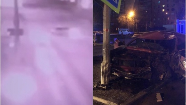 Момент смертельного ДТП на Червишевском тракте попал на видео — в аварии погибли подростки