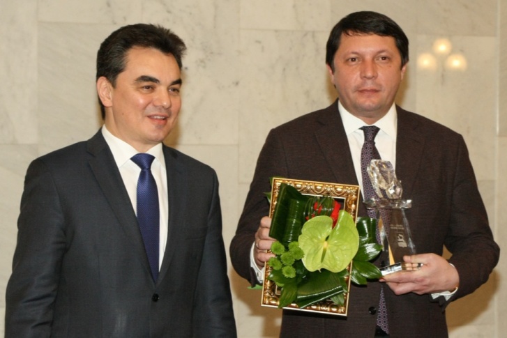 Кирилл Бадиков и мэр Уфы Ирек Ялалов (слева)