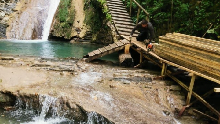 Сочинский нацпарк завершает восстановительные работы после стихии на «33 водопадах»