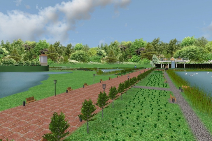 Студенты создали эскизы парка, который можно создать вокруг озер в Заозерном
