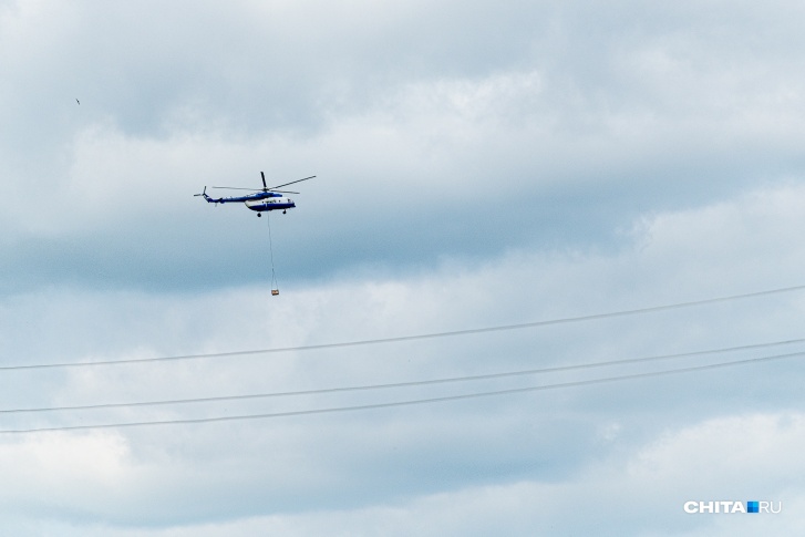 Вертолет разбился в Могоче 1 мая