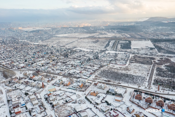 В Красноярске накапливается смог из-за мороза