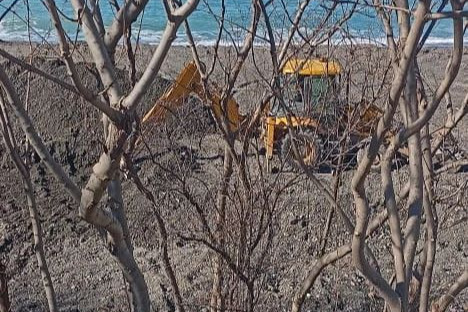 В Анапе около заповедника раскопали берег для строительства, полиция начала проверку