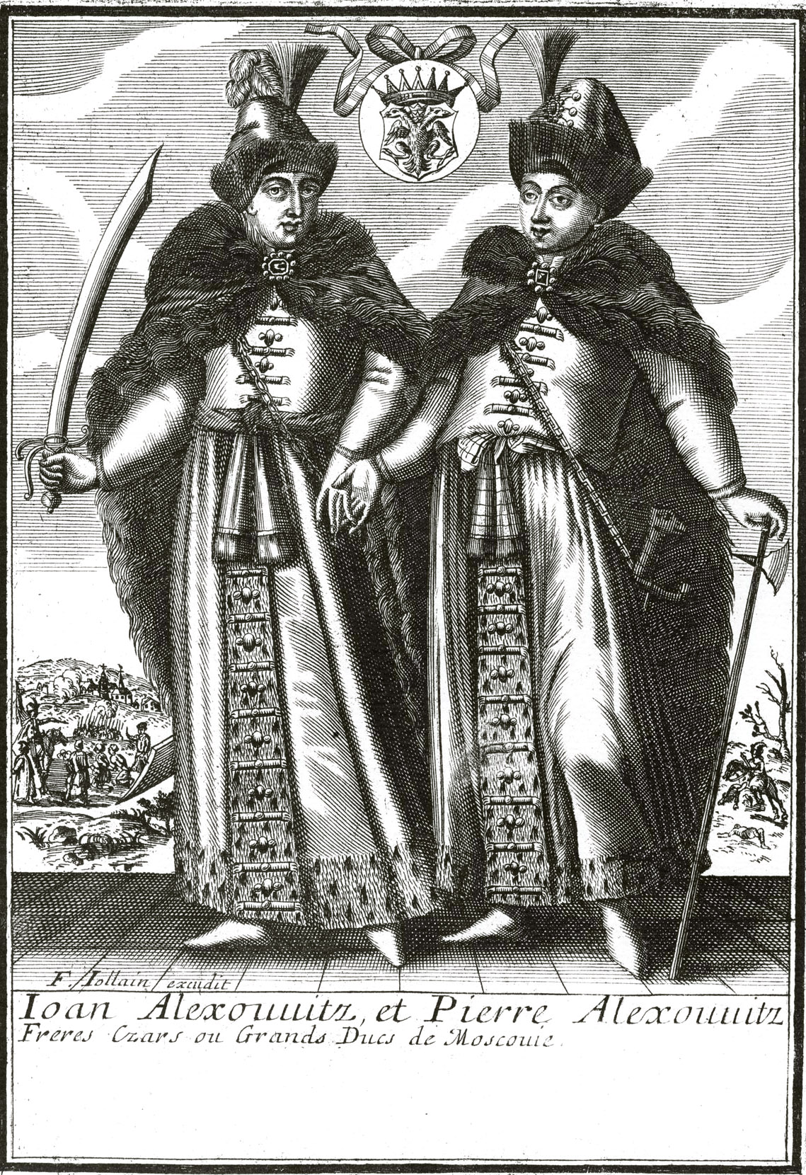 Иоанн V и Петр I Алексеевичи