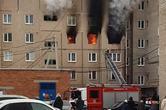 Квартира, в которой случился взрыв, выгорела