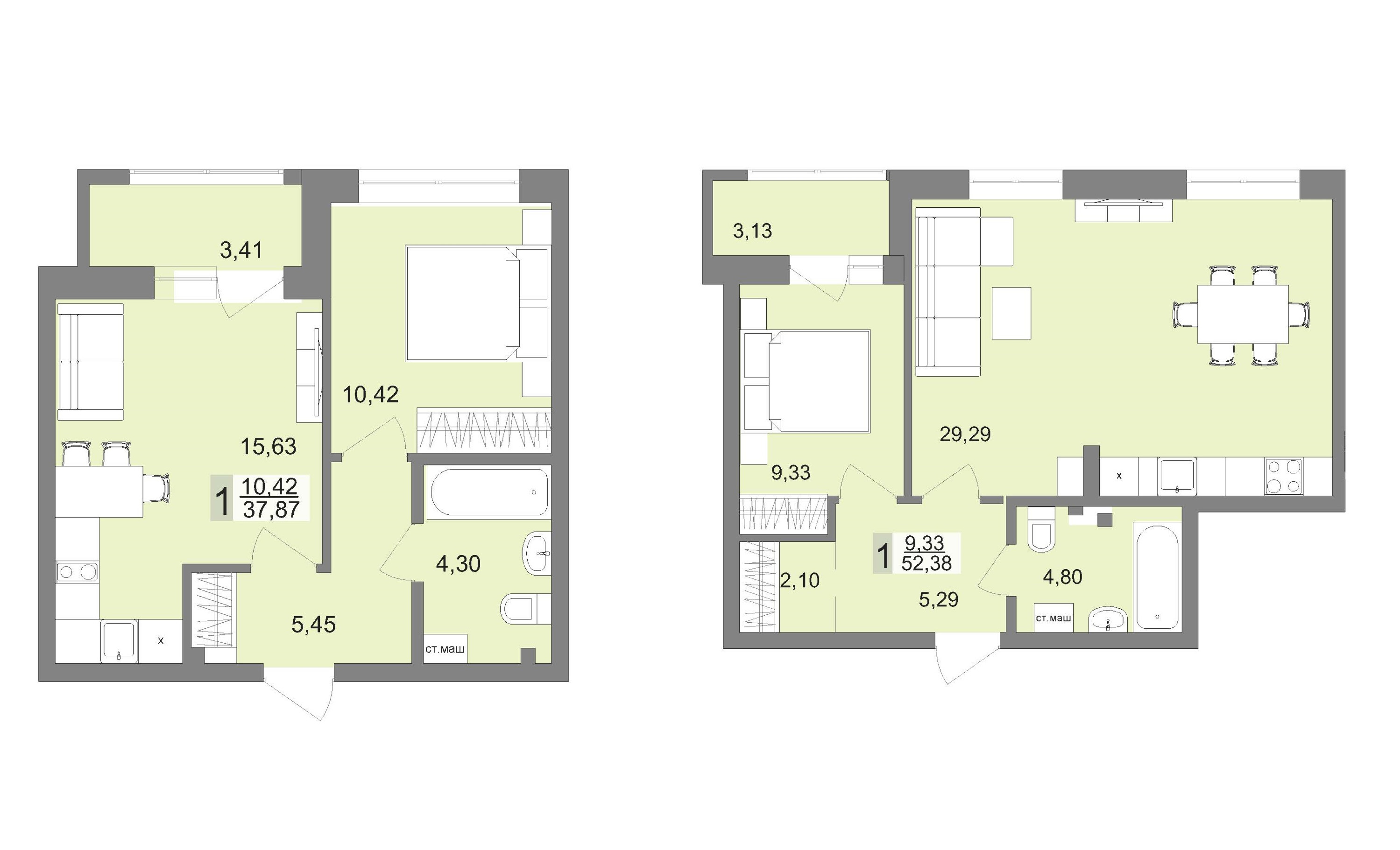 Квартиры с одинаковым количеством комнат могут быть разными по площади, такой европейский подход к формированию планировок давно пришелся по вкусу горожанам