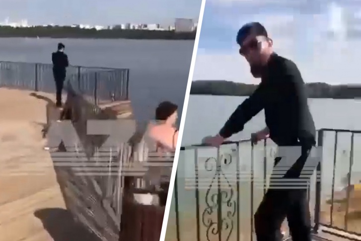 На пляже в Строгино заметили чеченца, который гулял с пистолетом На пляже в Строгино заметили чеченца, который гулял с пистолетом