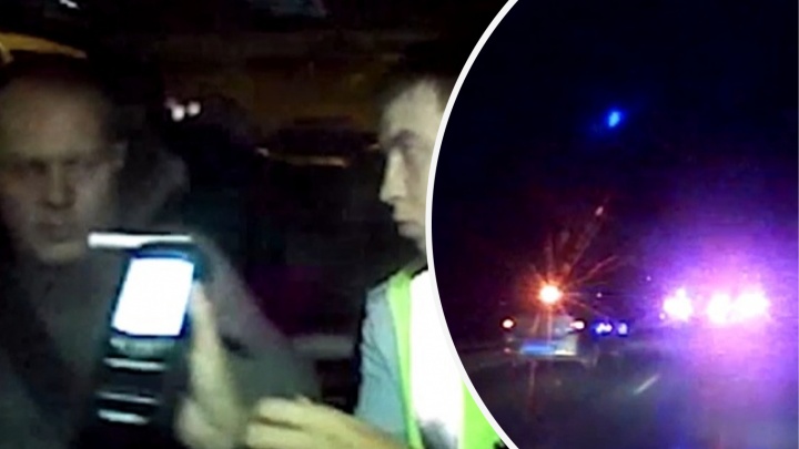«Выходи из машины или я стрелять буду!» МВД опубликовало видео ночной погони в Уфе за пьяным водителем