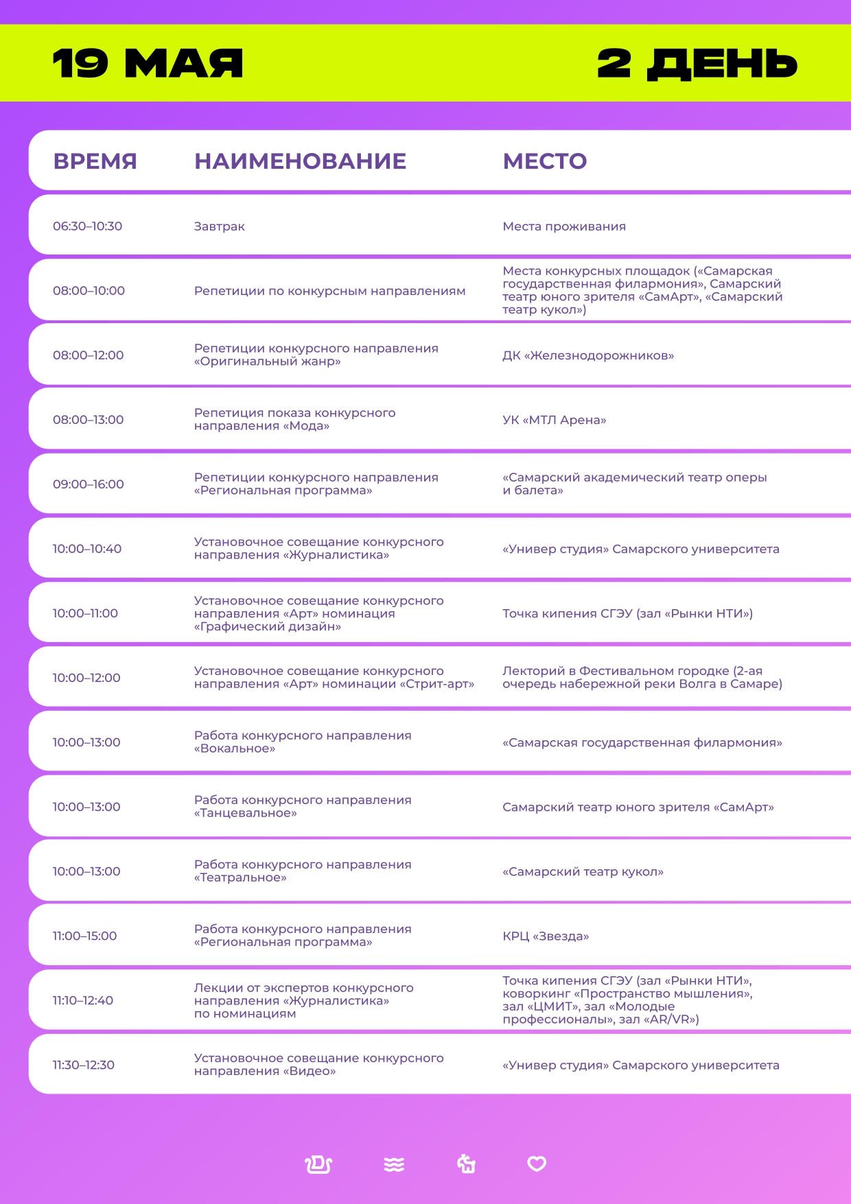 Программа самарское время. Даты студенческой весны в Самаре. Студвесна 2022 программа. Программа мероприятия.