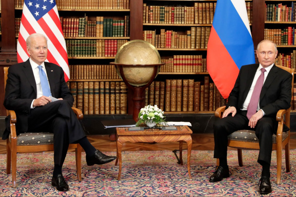 Джозеф Байден и Владимир Путин в Женеве, июнь 2021<br /><a href="http://kremlin.ru/" class="io-leave-page _" target="_blank">Фото: Kremlin.ru</a>