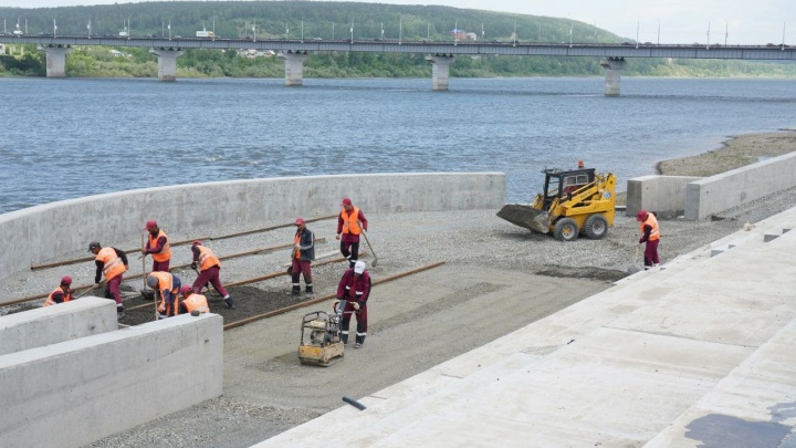 «Мегапроект»: часть новой набережной в Кемерове построят в 2022 году. Мэр показал ход работ