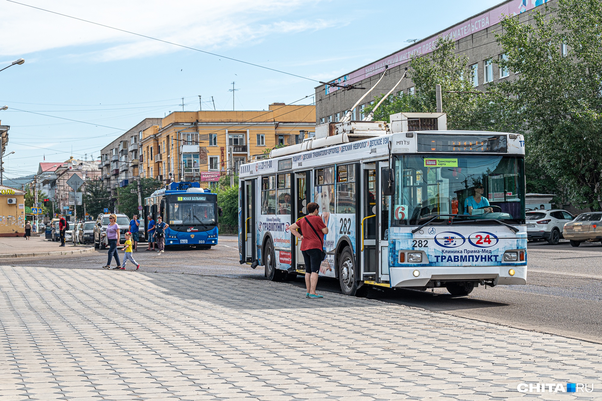 Троллейбусы № 6 не будут ездить по Чите 16 и 17 июля