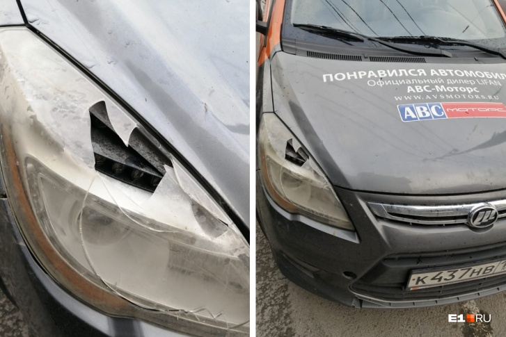 В Екатеринбурге с клиента каршеринга потребовали крупную сумму за разбитую фару. Мужчина уверяет, что машину повредили хулиганы