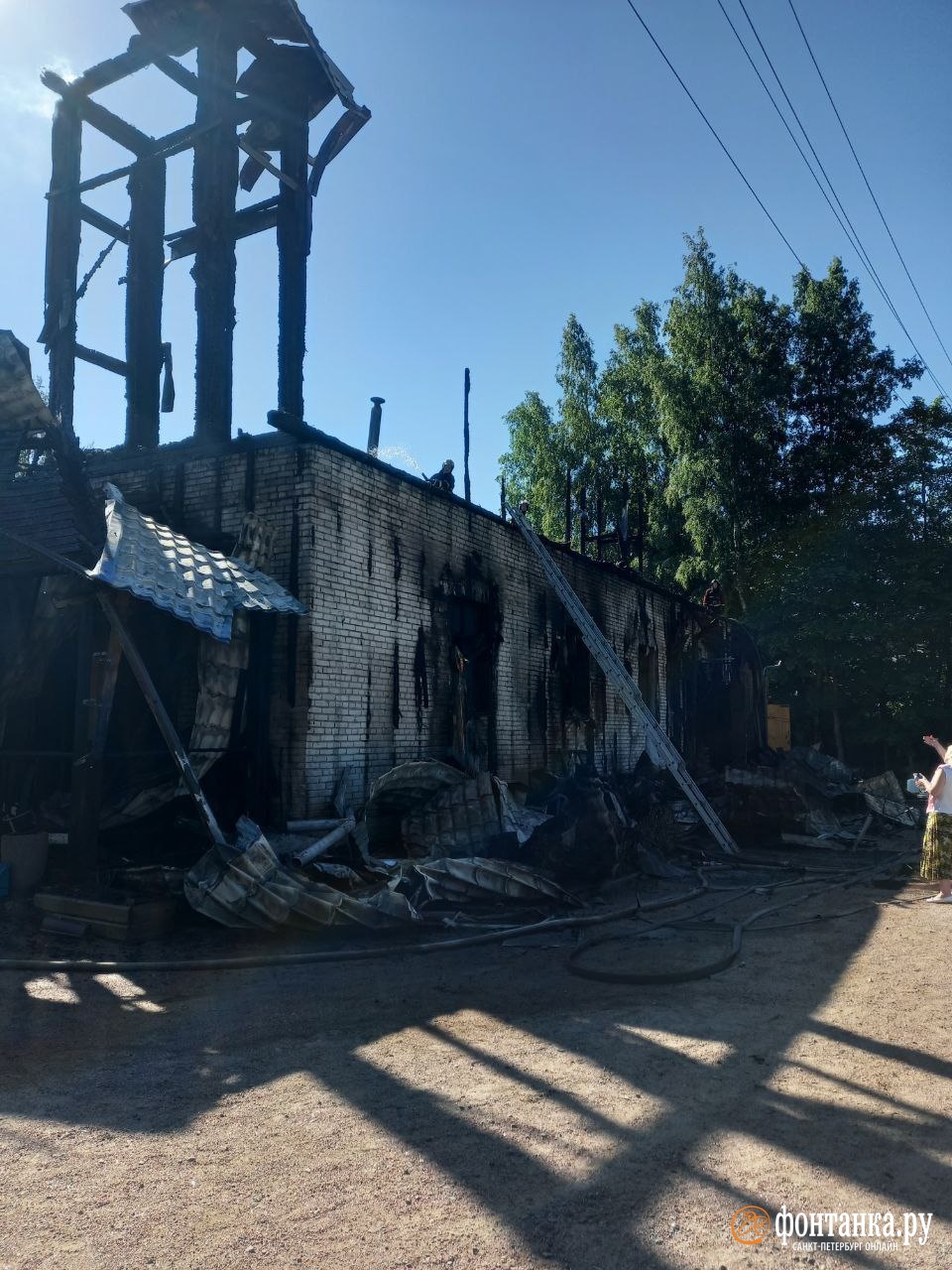 В Осиновой Роще горит православный храм | 26.06.2022 | Санкт-Петербург -  БезФормата