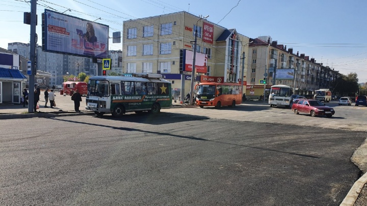 В Кургане для транспорта открыли улицу Куйбышева, но ремонт еще не окончен