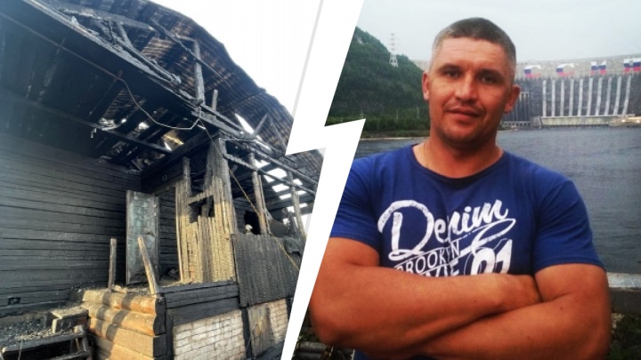 При пожаре в своем доме в Минусинске погиб пожарный и отец троих детей из Абакана
