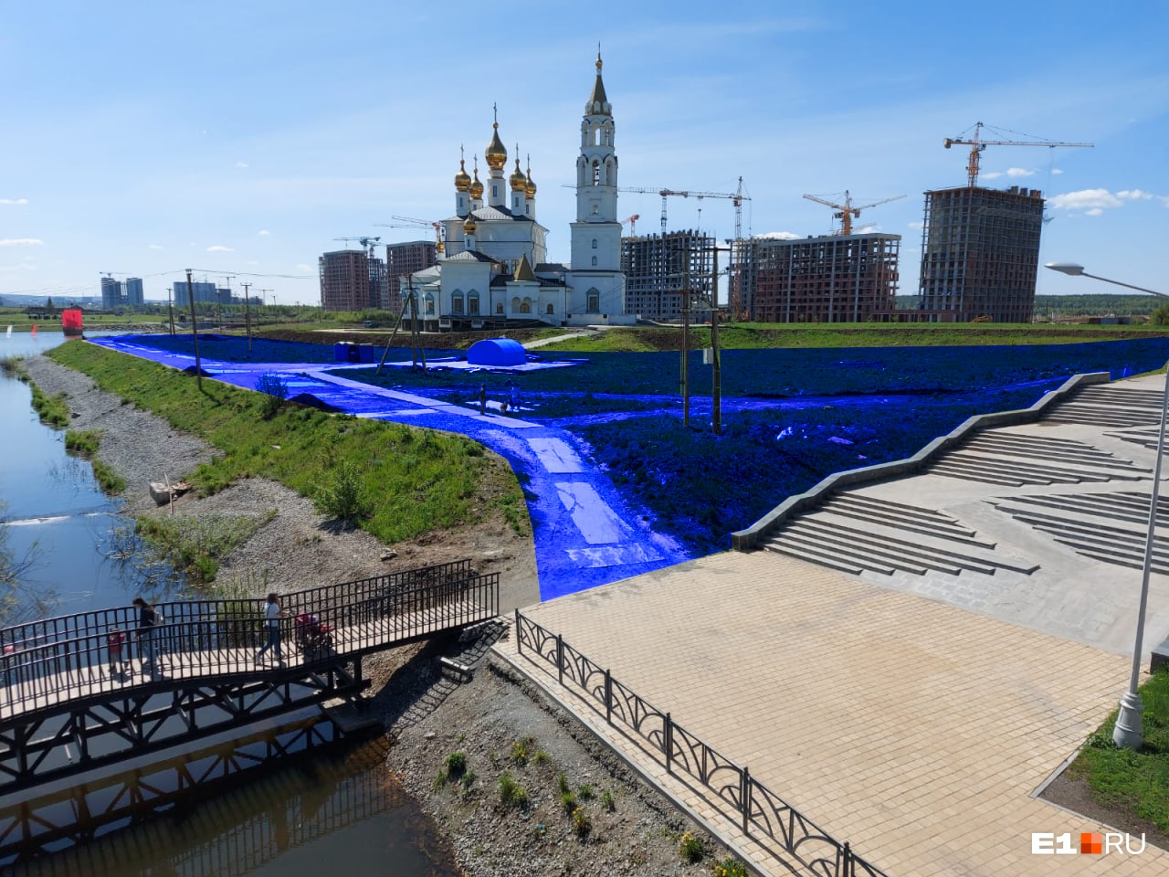 Территория под будущее кольцо расположена в треугольнике храм — набережная — лестница Территория под будущее кольцо расположена в треугольнике храм — набережная — лестница