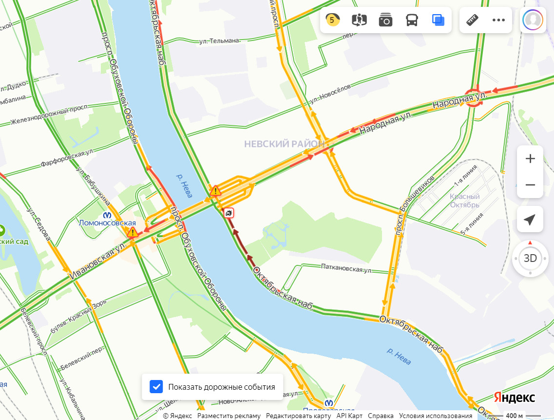 Карта загруженности дорог нижний новгород